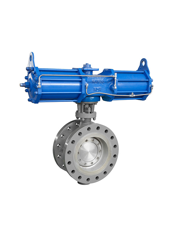 气动大口径三偏心蝶阀